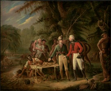 John Blake White - General Francis Marion Inviting A British Officer to Share His Meal or The Swamp Fox - 1971.155 - Museum of Fine Arts