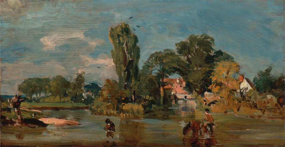 John Constable - Flatford Mill - Google Art Project. Free illustration for personal and commercial use.