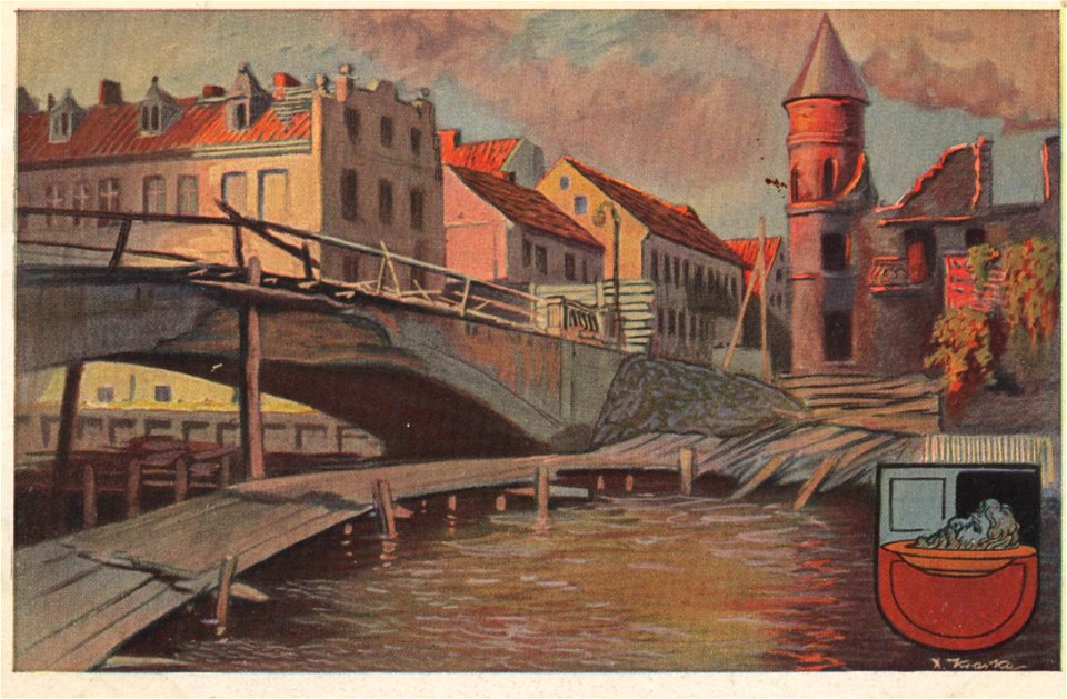 Johannisburg, Ostpreußen - Pießekbrücke (Zeno Ansichtskarten)