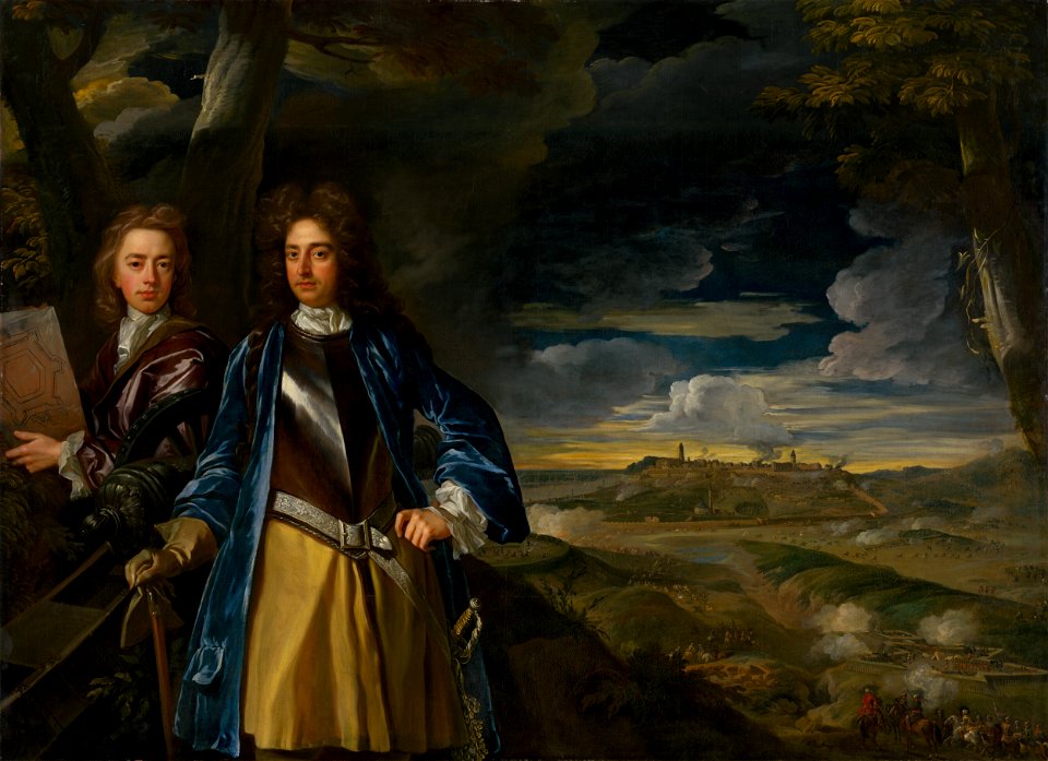 John Closterman - General Michael and John Richardson in the Battle of Belgrade - O 384 - Slovak National Gallery