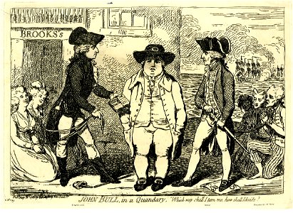 John Bull, in a quandary. (BM 1868,0808.5770)