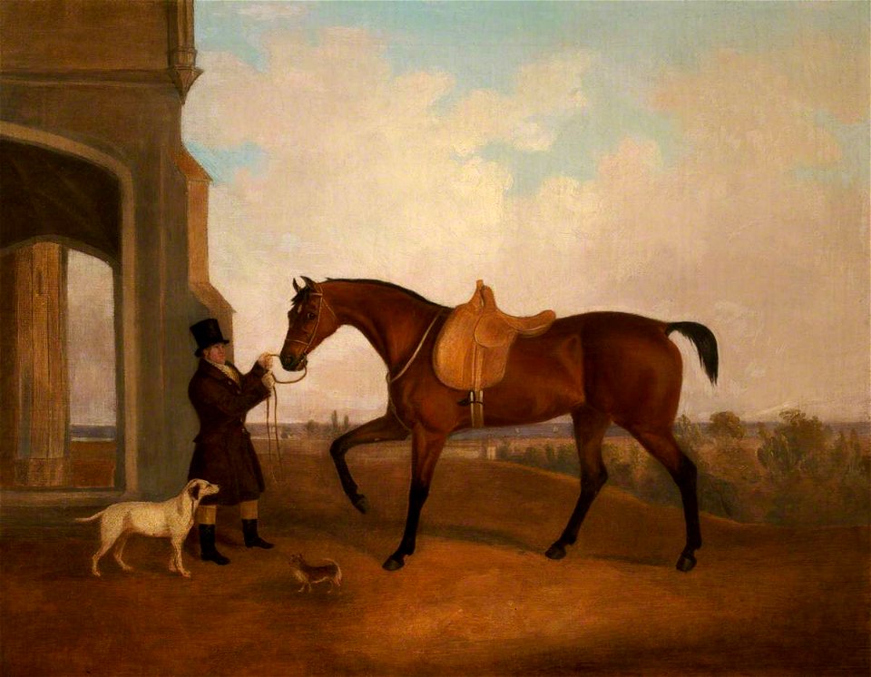 John Boultbee (1753-1812) - A Horse and Groom outside a Porch - 500009 - National Trust