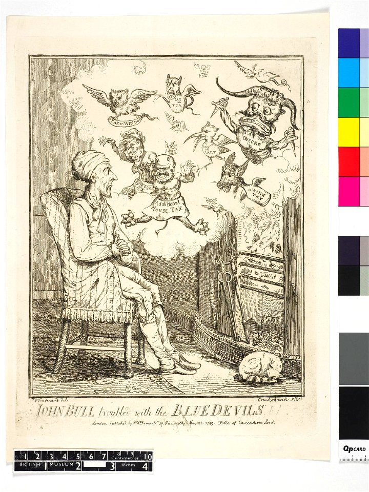 John Bull troubled with the blue devils. (BM 1868,0808.12528 1)
