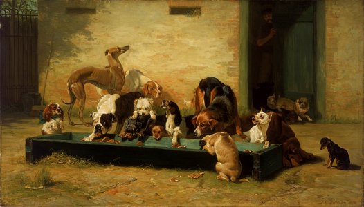 John Charles Dollman - Table d'Hote at a Dogs' Home - Google Art Project