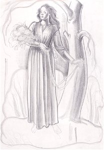 John Archibald Austen - Study for an Art Deco illustration - Austen-98390