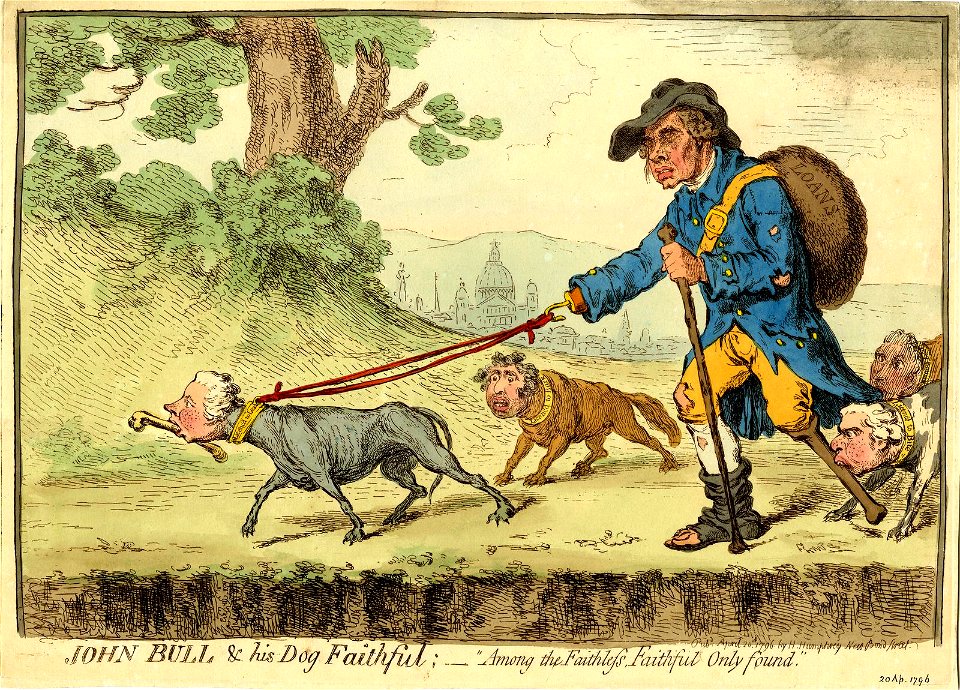 John Bull & his dog faithful;- (BM 1868,0808.6519)