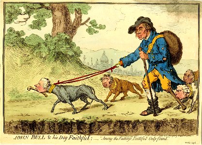 John Bull & his dog faithful;- (BM 1868,0808.6519)