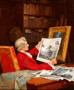John Arthur Lomax Ein seltener Stich