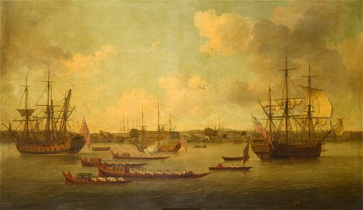 John Cleveley (d. 1777) - The Dockyard at Deptford - RCIN 405443 - Royal Collection