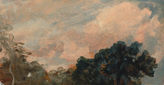 John Constable - Cloud Study with Trees - Google Art Project. Free illustration for personal and commercial use.