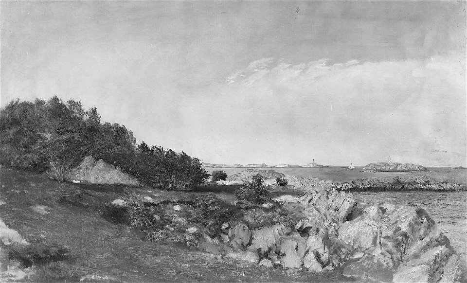 John Amory Codman - Rocky Coast with Light House - 64.590 - Museum of Fine Arts
