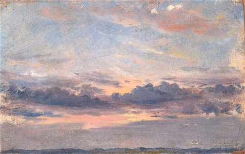 John Constable - A Cloud Study, Sunset - Google Art Project