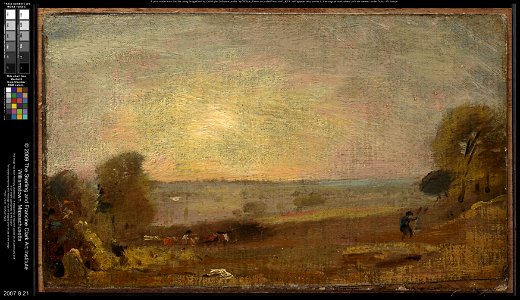John Constable - Dedham Vale from the Road to East Bergholt, Sunset - 2007.8.21 - Clark Art Institute