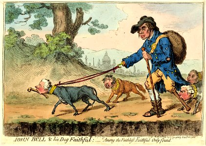 John Bull & his dog faithful;- (BM 1851,0901.795)