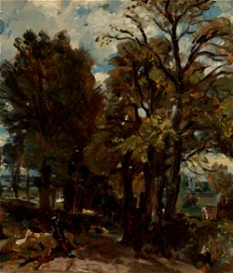 John Constable - Fen Lane, East Bergholt - Google Art Project. Free illustration for personal and commercial use.
