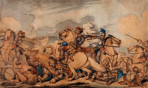 John Augustus Atkinson - A 17th Century battle scene - Atkinson-K05880