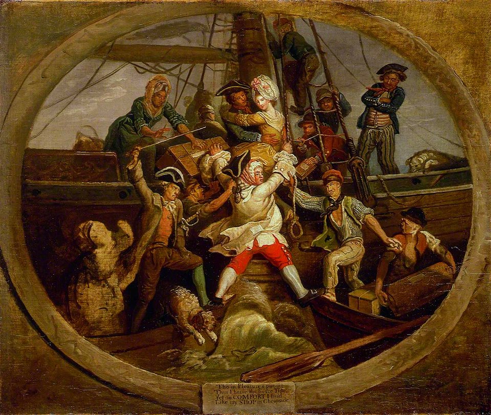 John Collet (c.1725-1780) - The Embarkation - BHC4155 - Royal Museums Greenwich