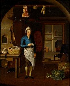 John Atkinson - Kitchen Scene - Google Art Project
