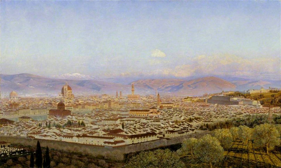 John Brett (1831-1902) - Florence from Bellosguardo - T01560 - Tate