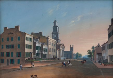 John Caspar Wild - Fourth Street - West From Vine - Google Art Project