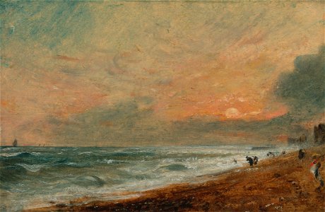 John Constable - Hove Beach - Google Art Project. Free illustration for personal and commercial use.