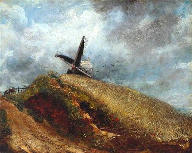 John Constable (1776-1837) - A Windmill near Brighton - N02657 - National Gallery. Free illustration for personal and commercial use.