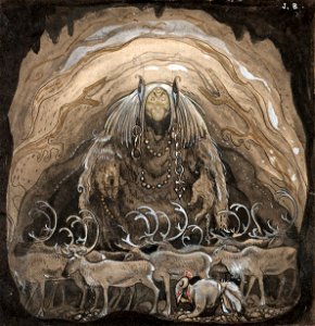 JOHN BAUER 'Nilas offer, Julbocken (II)'