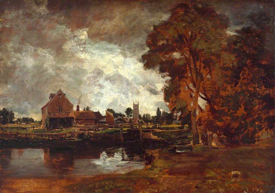John Constable (1776-1837) - Dedham Lock and Mill - N02661 - National Gallery