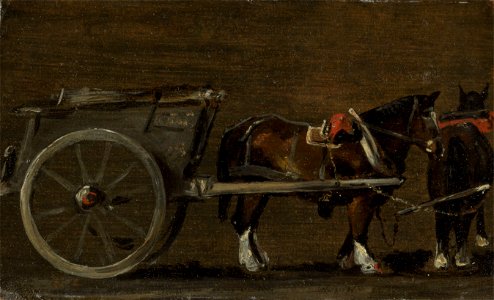 John Constable - Horse and Cart - B2001.2.236 - Yale Center for British Art. Free illustration for personal and commercial use.