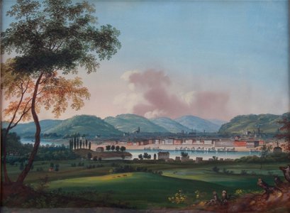 John Caspar Wild - Cincinnati From Behind Newport Barracks - Google Art Project