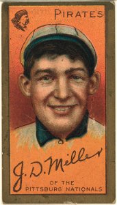 John D. Miller, Pittsburgh Pirates, baseball card portrait LCCN2008677408