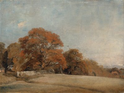 John Constable - An Autumnal Landscape at East Bergholt - Google Art Project. Free illustration for personal and commercial use.