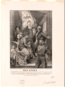 John Brown. Meeting the slave-mother and her child on the steps of Charlestown jail on his way to execution LCCN2003674588