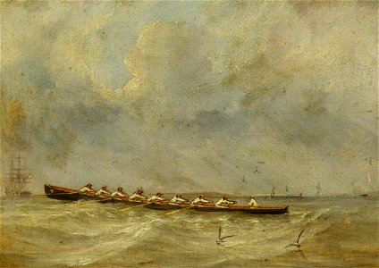 John Christian Schetky (1778-1874) - HMS 'Pique's' Gig - BHC2258 - Royal Museums Greenwich