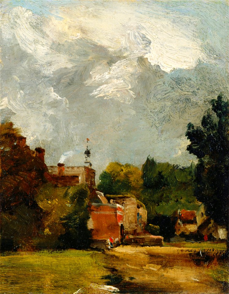 John Constable - East Bergholt Church - Google Art Project