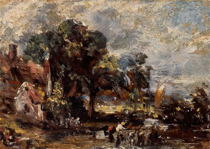 John Constable - Sketch for The Haywain - Google Art Project. Free illustration for personal and commercial use.