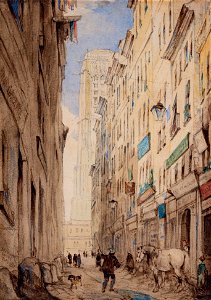 John Davis-98148 - Paris- street leading to Notre Dame