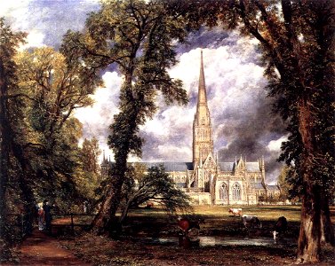 John Constable - Salisbury Cathedral from the Bishop's Grounds - WGA5201