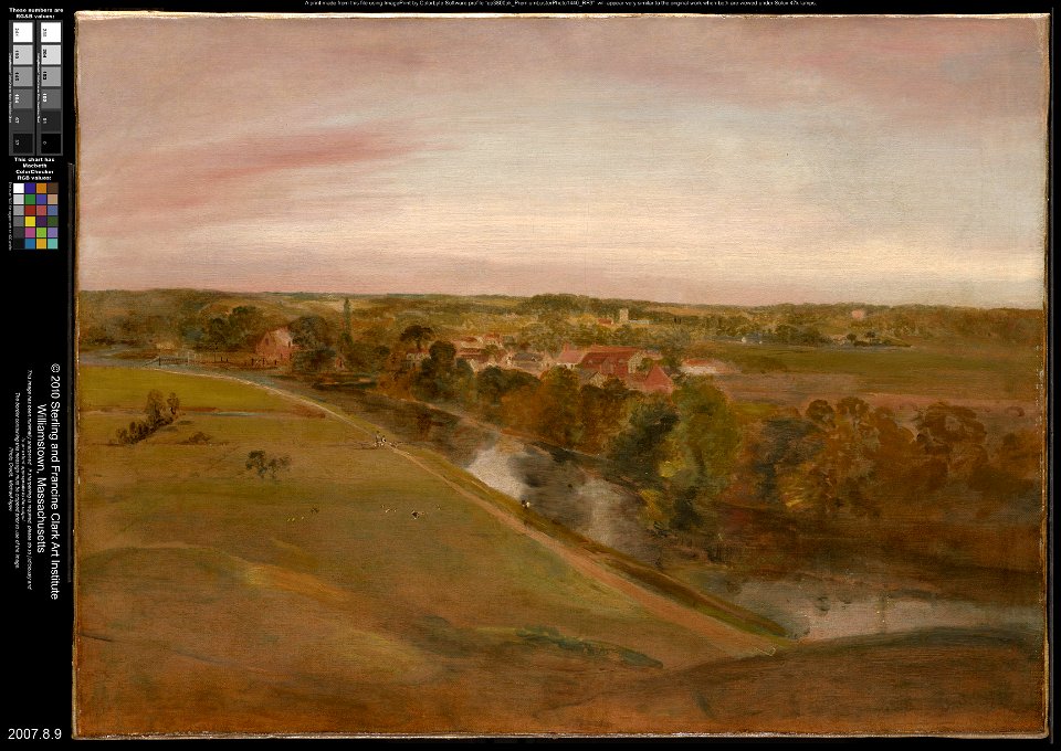 John Constable - Stratford Saint Mary from the Coombs - 2007.8.9 - Clark Art Institute