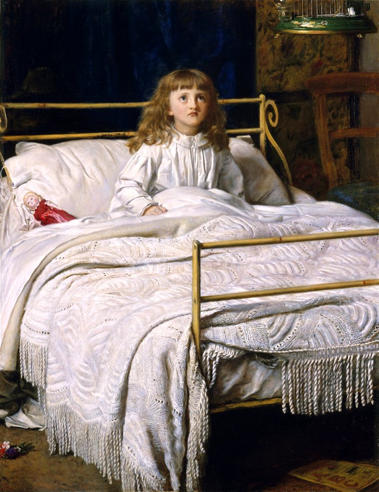 John Everett Millais - Waking, 1865, Perth