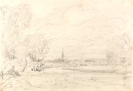 John Constable - Salisbury Cathedral from the Meadows - Google Art Project