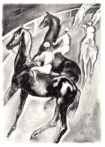 John Copley - 33.Copley-Horses-turning-inot-a-Canter. Free illustration for personal and commercial use.