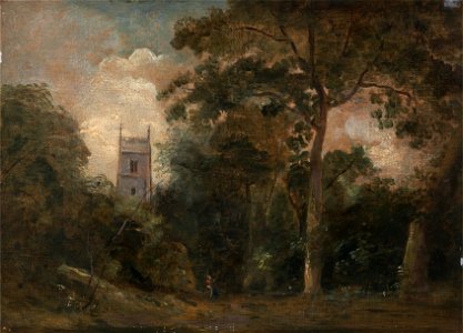 John Constable - A Church in the Trees - Google Art Project