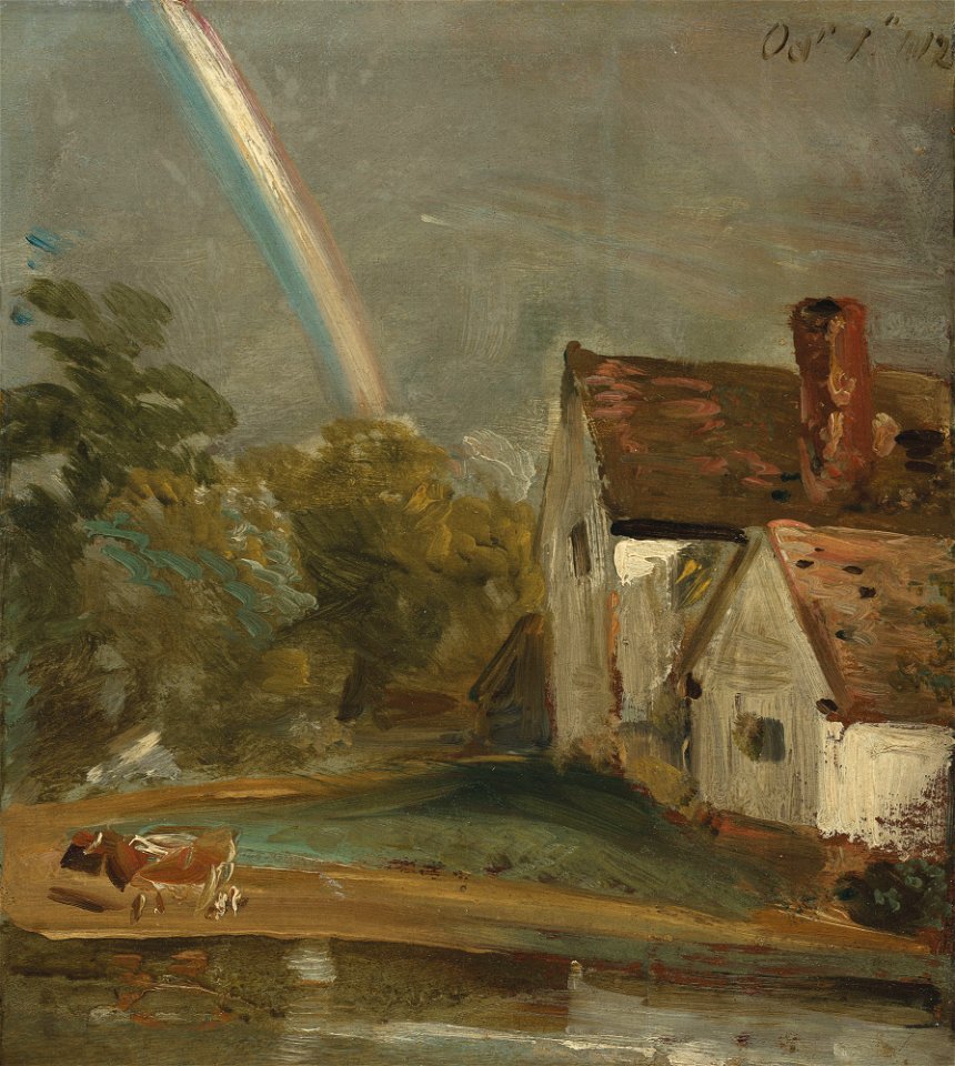 John constable ra willy lotts cottage with a rainbow 053154)