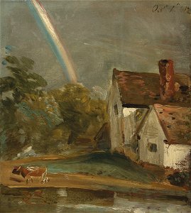 John constable ra willy lotts cottage with a rainbow 053154)