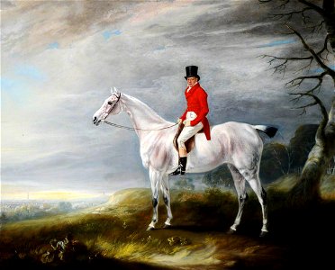 John E. Ferneley I (1782-1860) - William Rutson (1791–1867), on a Grey Hunter - 980564 - National Trust