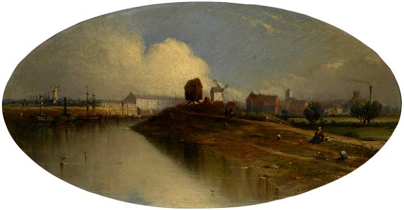 John Coulson Sammons (1818-1874) - View of Wisbech from the North - 781626 - National Trust