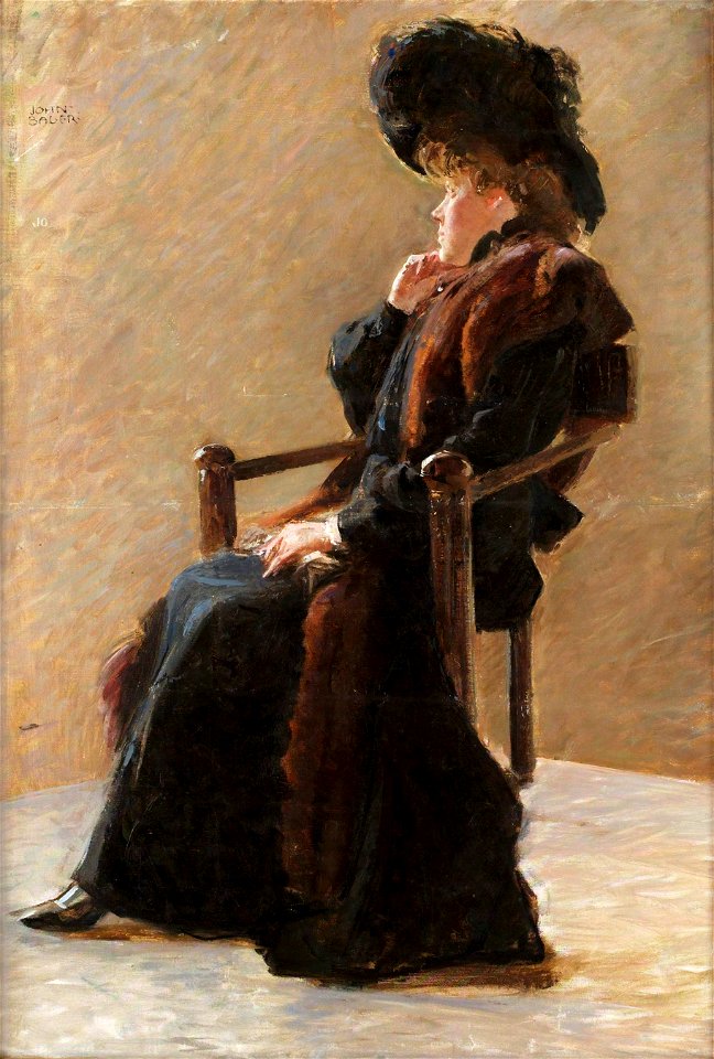 John Bauer - Portrait of an elegant lady