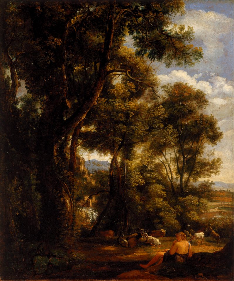 John Constable - Landscape with goatherd and goats - Google Art Project