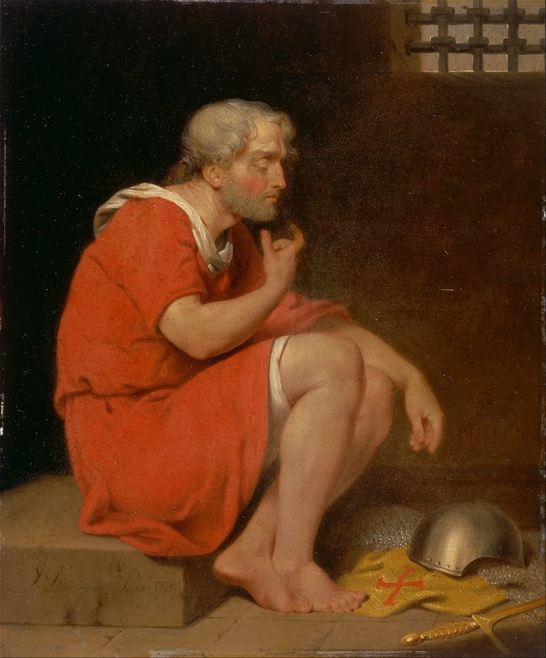 John Downman - Robert, Duke of Normandy, in Prison - Google Art Project